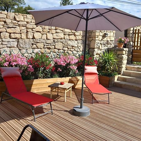 Chez Daniele Chambre Avec Jacuzzi Et Terrasse Privee Murs Kültér fotó